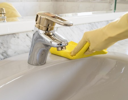 Upholstery cleaning process for a comfortable sofa